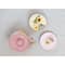 Hello Honey® Pink Stoneware Brie Bakers with Bamboo Spreader, 2ct.
